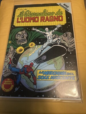 italian spiderman comic book #27 1983 silver surfer doctor doom 
