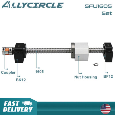 750 850 1000mm SFU1605 Ball Screw Nut Housing BK12 BF12 for CNC Milling Machine