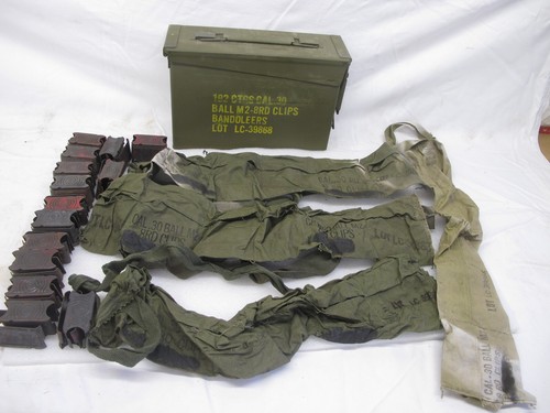 US 28x 8 Round Clip EnBloc 8RD Rd Clips for M1 Garand USGI SA Ammo Box Bandolier - Picture 9 of 23