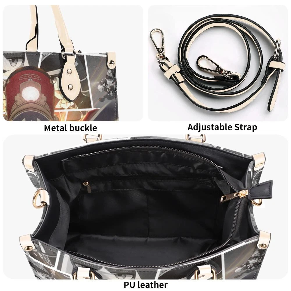 Personalized Pom Pom Honkai: Star Rail Leather Handbag. Gift for Friends.