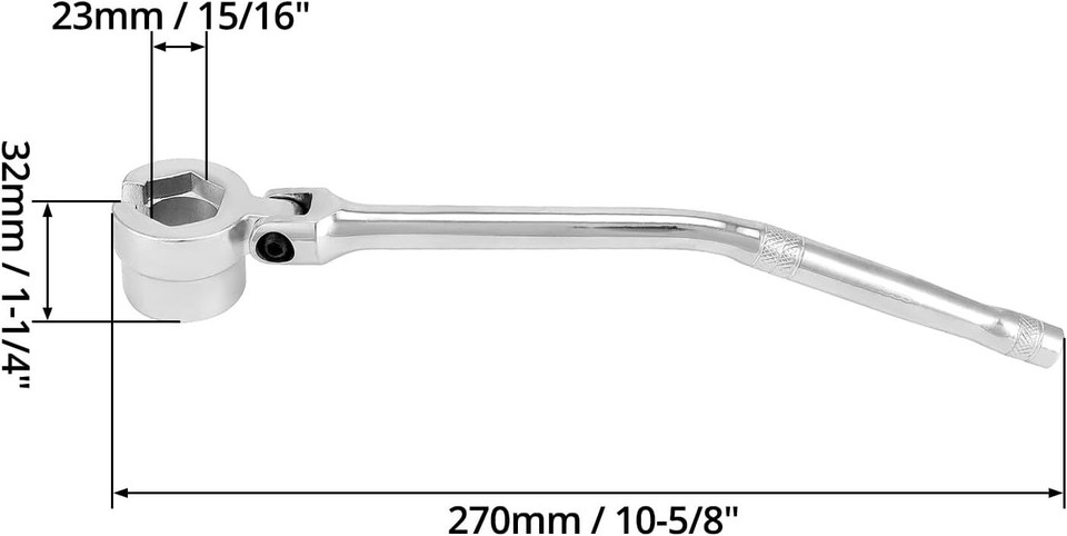 Double-Sided Flexible O2 Sensor Wrench, 7/8inch 6PT, 12PT, 2-in-1 - Foto 12