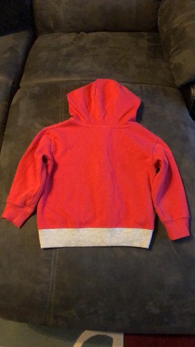 Disney Mickey Mouse Hoodie Unisex Red / Gray Size 4T - Picture 2 of 2