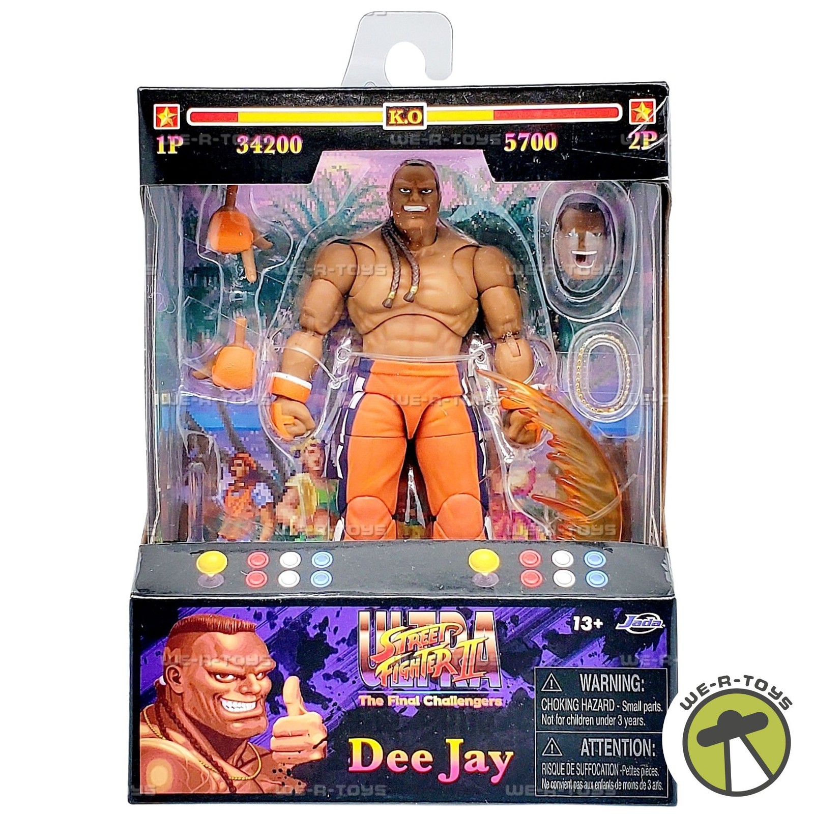 Street Fighter II The Final Challenger Dee Jay Action Figure 2024 Jada 34691