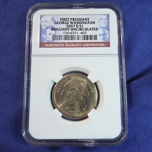 2007-D Presidential Dollar George Washington — photo from the most recent tracked eBay sale