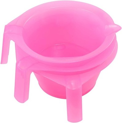 KALLORY Hair Color Mixing Bowl, 3pcs Plastic Hair Dye Bowl with Handle Color Mix