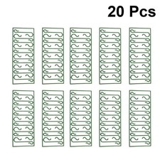 200 Pcs Christmas Hanging Hooks Plastic S Shaped Ornament Hangers Green