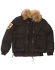 Dsquared Mens Padded Jacket IT 52 XL Black Colourblock Cotton AJ13