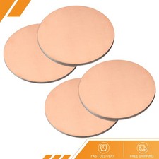 8pcs - Pure Copper Sheet 1" x 0.04" 18 Gauge T2 Copper Metal Round Plate