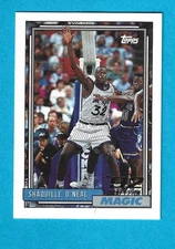 1992-93 Topps Shaquille O'Neal ROOKIE RC #362 Orlando Magic HOF