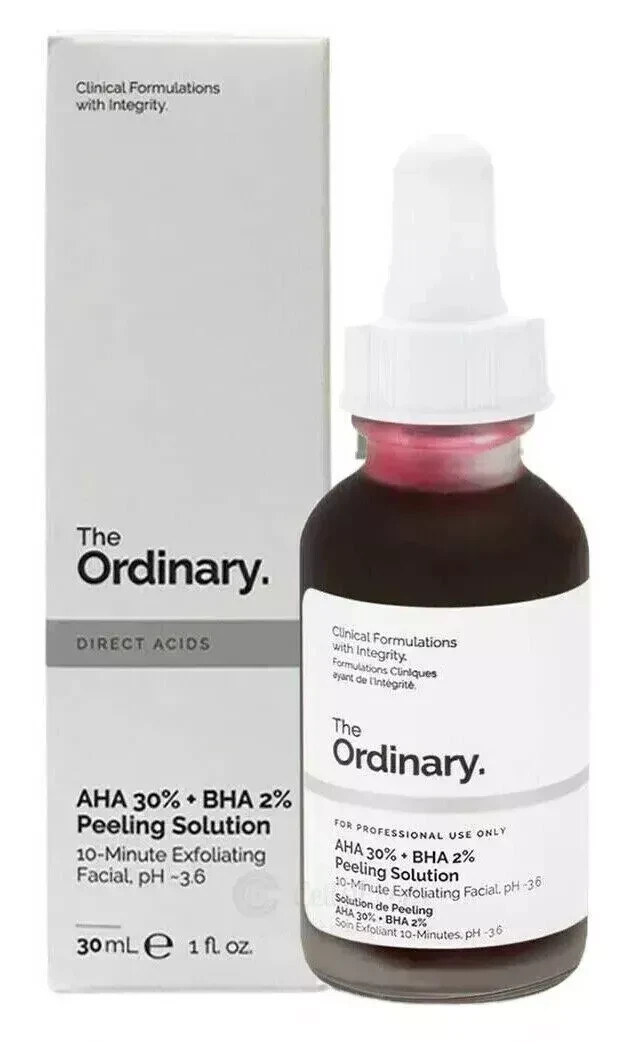 The Ordinary AHA 30% + BHA 2% Peeling Solution 30ml Face Serum NEW UK Seller