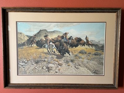 LIMITED EDITION 965/1000!!!! ''The Hunt'' by Frank Mccarthy 36'' by 25'' 