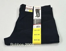 Wrangler Men's Regular Fit Tech Pants, Black, Size 32X32