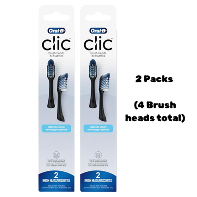 #ad #ad Oral B Clic Toothbrush Ultimate Clean Replacement Brush Heads 4 Brush Heads $18.99