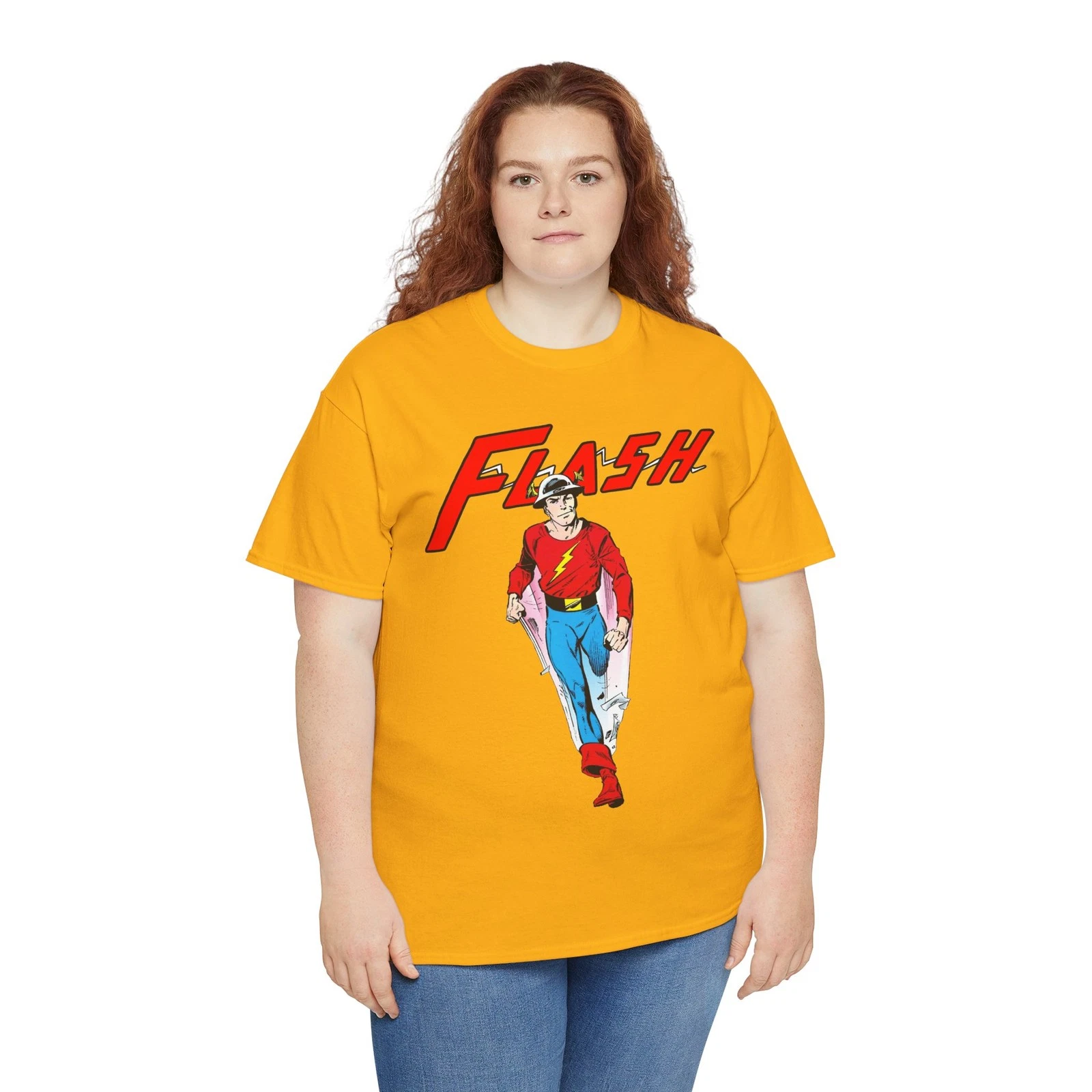 Golden Age Flash T-Shirt - John Byrne Art - DC Comics - Jay Garrick - JSA