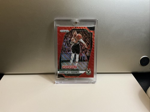 2024-25 Panini Prizm Monopoly - Giannis Antetokounmpo #7 Ruby Wave Prizm