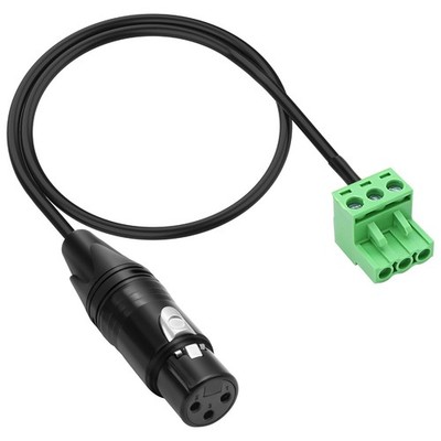 XLR to 3-pin Phoenix Cable XLR 3P Female to PHX3M NBKF/2EDG-5.08 3pin PCB Scr...