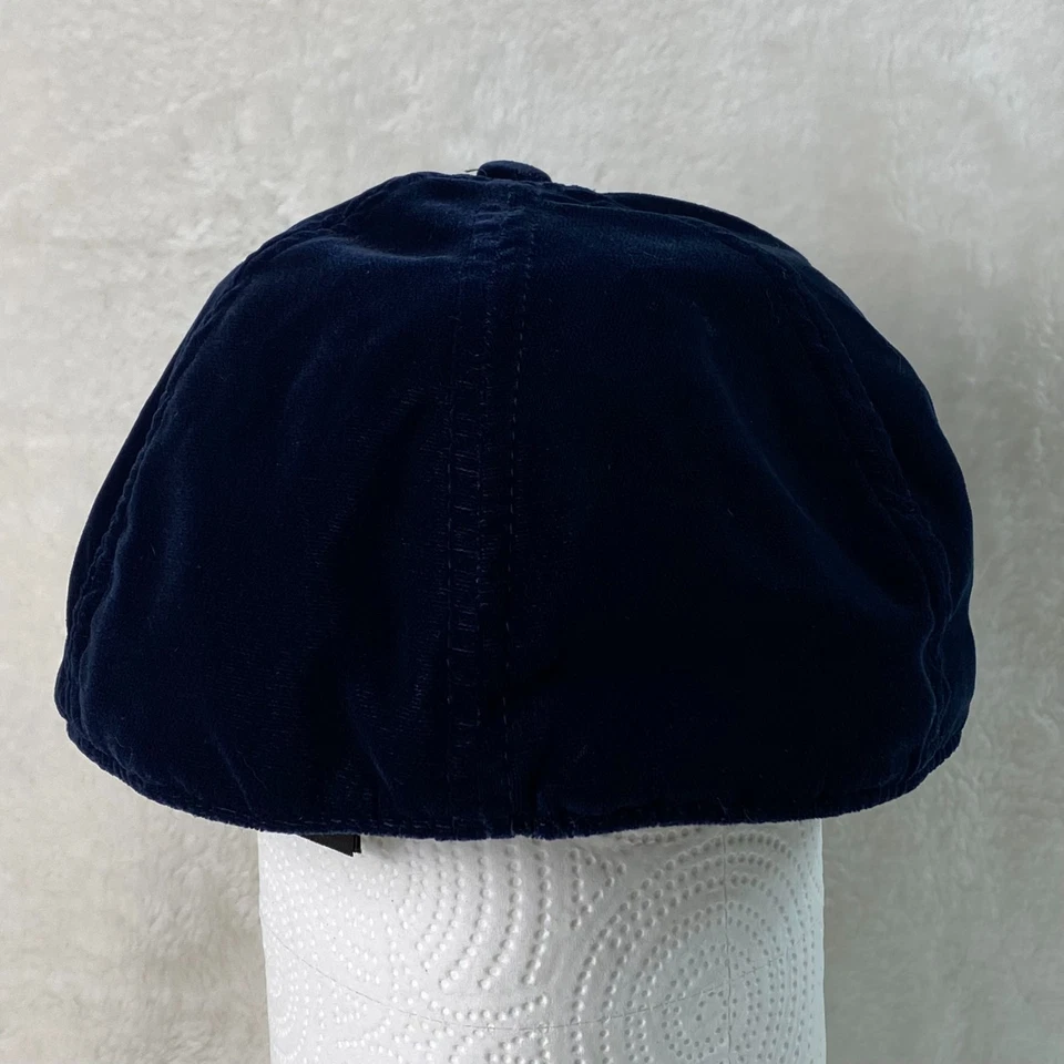 Gorra de béisbol de terciopelo azul medianoche H&M talla L 58 sombrero de felpa de terciopelo azul Van Gogh Foto 3 de 4