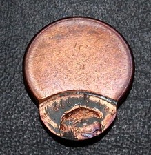 ERROR COIN OFF CENTER 1c CENT / PENNY #768 TONER