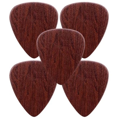 5pcs Practical Guitar Picks Wooden Guitar Plectrums Accessories Ukulele Plectrum - Image 1 of 4