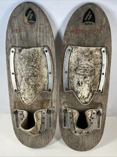 Hedland Hydro-Flite Trick Water Skis Skates Wooden Trickster Vintage