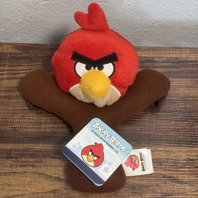 NWT Angry Birds Red Bird On A Sling Shot Plush Toy (No Throw Blanket)