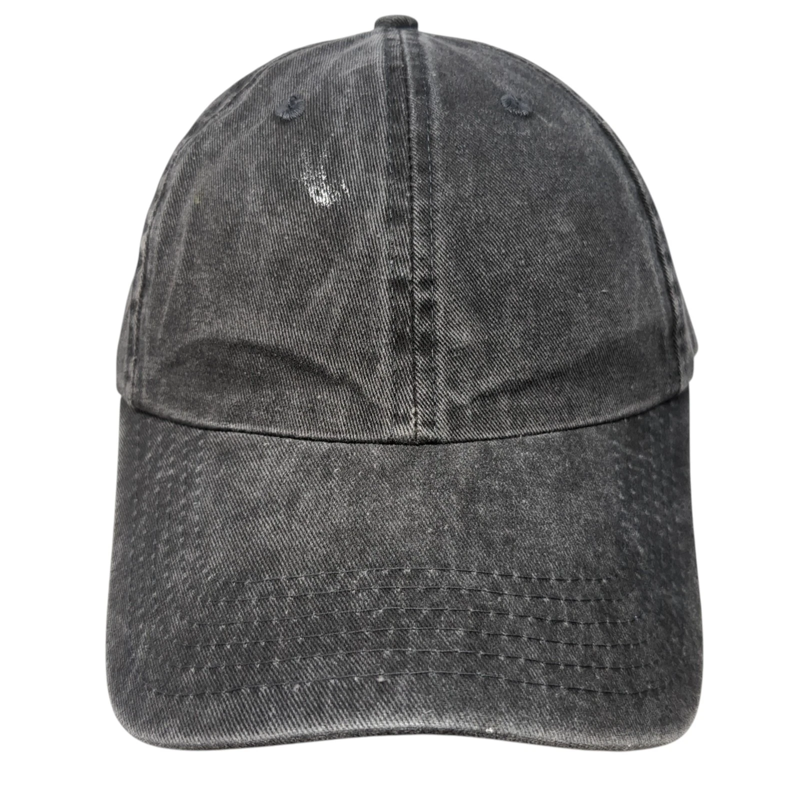Nice Slideback Baseball Hat Solid Gray One Size Adjustable Casual Blank