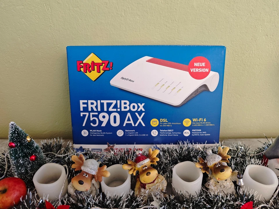 AVM FRITZ!Box 7590 AX Wireless Router/DSL-Modem - Weiß