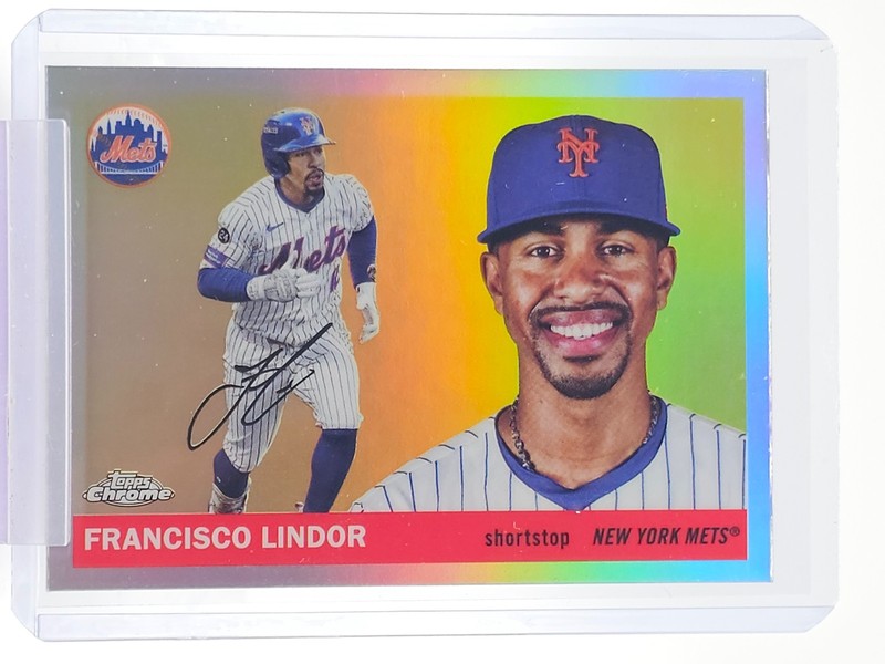 FRANCISCO LINDOR 2025 TOPPS CHROME PLATINUM REFRACTOR #36 METS Q7420