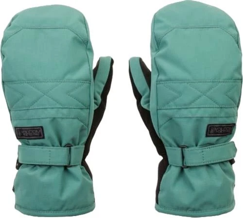 Volcom Peep Gore-Tex Women's Winter Mittens, Spruce Green, Large