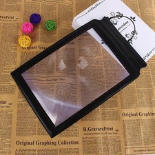 A4 Full Page 3x Magnifier Sheet LARGE Magnifying Glass Book Reading Aid PVC Lens