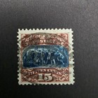 Scott#129 USA 1875 used 15¢ brown & blue SON cancel — photo 1