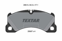 Bremsbelagsatz FÜR Porsche Macan (95B), Porsche Panamera (971) - Textar 2500701