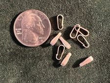 10X4mm Srebro szterlingowe Zatrzask Wisiorek Bails - Ilość to 9 bails
