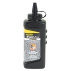 Stanley Schlagschnurpulver Schlagschnurfarbe Schlagschnurkreide schwarz 225 Gr