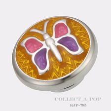 Authentic Kameleon Sterling Silver Enamel Yellow Strength Jewelpop Kjp795