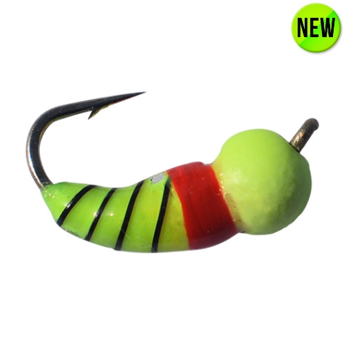 Set 4 Jigs Per Pesca Sul Ghiaccio | AKUA JIG Tungsteno Flare | Misura #12 E #8 Per Persico E Trota