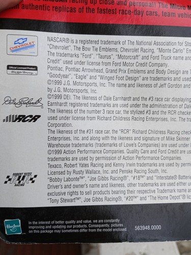 1999 Winners Circle Micro Machines NASCAR Draft Pack, New - Picture 8 of 13