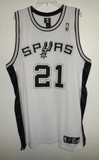 EUC MENS 52 AUTHENTIC ADIDAS SAN ANTONIO SPURS 5IVE NBA BASKETBALL GAME JERSEY
