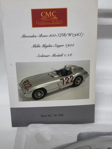 CMC 1/18 M-066 MERCEDES BENZ 300 SLR (W196S) MILLE MIGLIA GANADOR 1955. - Imagen 7 de 24