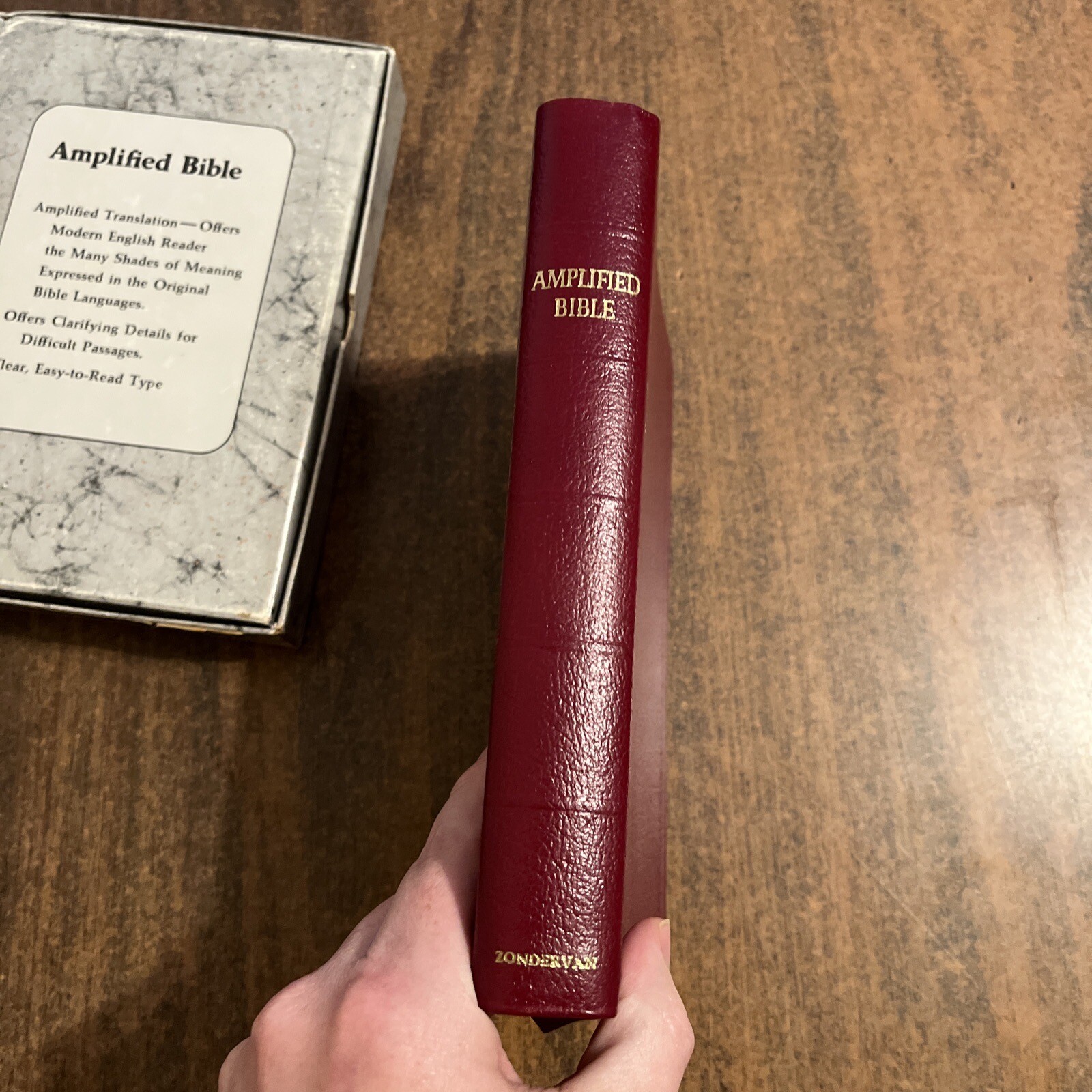 Amplified 1965 (Pre 1987 Classic AMPC) Bible Burgundy Bonded Leather