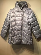 Gap Kids Girls GapFit kids heather puffer parka,heather grey SZ XXL 14-16 PLUS