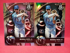 2023 Bowman Platinum Bobby Witt Jr. Pink Ice /199 + Base Foil #8 Royals 😎⚾
