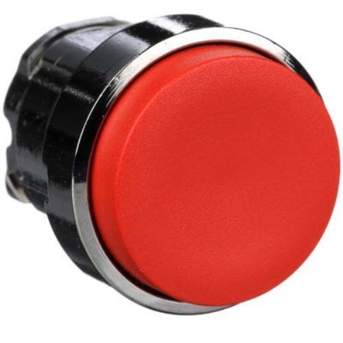SCHNEIDER ZB4BL4 Electric XB4 Series, Red Push Button Head, Spring Return, 22mm