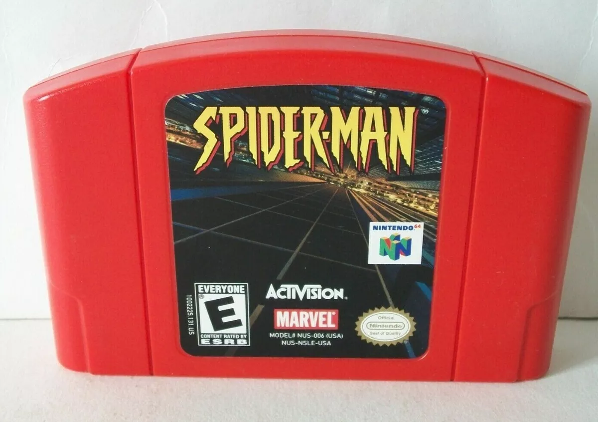 Spider Man Nintendo 64 N64 Good Labels Authentic Action Game