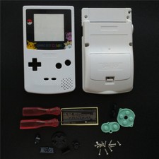 White Housing Shell Buttons full Mod kit Atomic for Nintendo Game Boy Color GBC