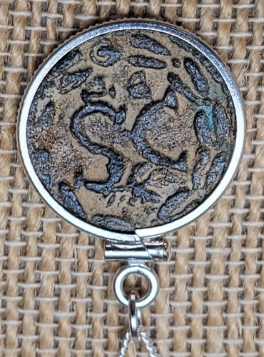 Genuine Ancient Roman Empire Coin Emperor Elagabalus Silver Necklace with COA - Picture 7 of 10