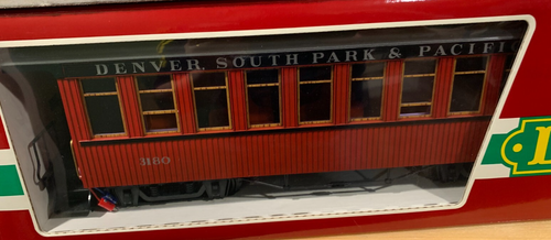 LGB G Scale #3180 Denver, South Park & Pacific R.R. Coche autocar de pasajeros como nuevo nuevo en stock - Imagen 2 de 4