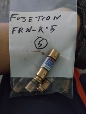 FRN-R-5- 5Amp Fusetron Dual Element Time-Delay Fuse 250V lot of 5