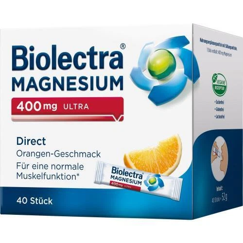 BIOLECTRA Magnesium 400 mg ultra Direct Orange 40 St - Bild 1 von 1