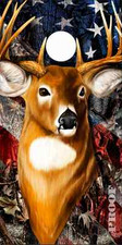 Deer Buck Head Flag Camo Cornhole Wrap Bag Toss Skin Decal Sticker Wraps